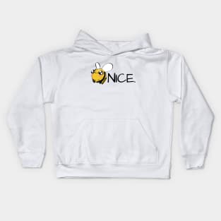 BE NICE! Bee pun Kids Hoodie